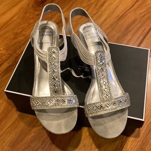 Sparkly silver shoes